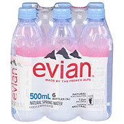 Evian Natural Spring Water 16.9 oz Bottles