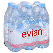 Evian Natural Spring Water 1 L Bottles