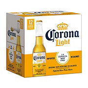 Corona Light Mexican Lager Import Light Beer 12 oz Bottles, 12 pk