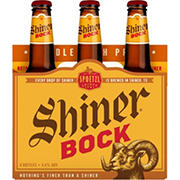 Shiner Bock Craft Beer 6 pk Bottles