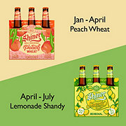 Shiner Seasonal Beer 6 pk Bottles - Peach Wheat OR Lemonade Shandy