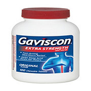 Gaviscon Extra Strength Antacid Original Flavor Chewable Tablets