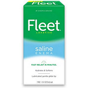 Fleet Laxative Saline Enema with Gentle Glide Tip