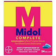 Midol Complete Maximum Strength Multi-Symptom Relief Gelcaps