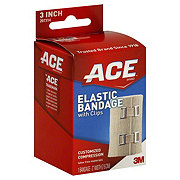 Ace 3 Inch Elastic Bandage With Clips