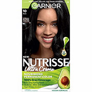 Garnier Nutrisse Nourishing Hair Color Creme with Five Oils - 10 Black (Licorice)