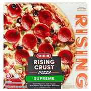 H-E-B Rising Crust Frozen Pizza - Supreme