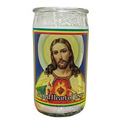 Reed Candle Sacred Heart of Jesus Religious Candle – White Wax