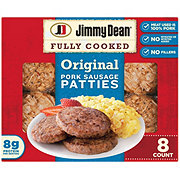 Jimmy Dean Fully Cooked Pork Breakfast Sausage Patties - Original, 8 ct