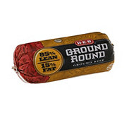 H-E-B 100% Pure Ground Beef Round, 85% Lean