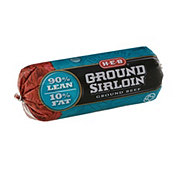H-E-B 100% Pure Ground Beef Sirloin, 90% Lean