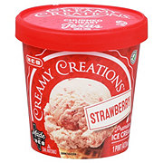H-E-B Creamy Creations Strawberry Ice Cream