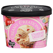 H-E-B Creamy Creations Strawberry Cheesecake Ice Cream