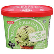 H-E-B Creamy Creations Mint Chocolate Chip Ice Cream