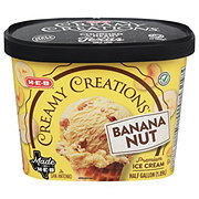 H-E-B Creamy Creations Banana Nut Ice Cream