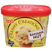 H-E-B Creamy Creations Banana Nut Ice Cream