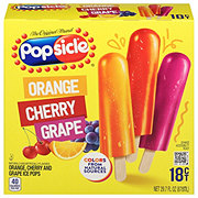 Popsicle Orange Cherry Grape Ice Pops
