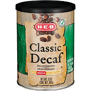 H-E-B Classic Decaf Medium Roast Ground Coffee