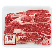 H-E-B Bone-In Beef Chuck Steaks - Value Pack - USDA Select