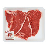 H-E-B Beef T-Bone Steak Thin Value Pack, USDA Select