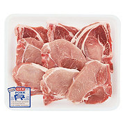 H-E-B Bone-In Assorted Loin Pork Chops, Thin Cut - Value Pack