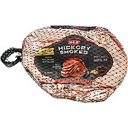 H-E-B Fully Cooked Bone-in Hickory Smoked Spiral Sliced Ham - Brown Sugar Glaze