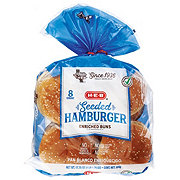 H-E-B Enriched Seeded Hamburger Buns