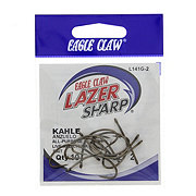 Eagle Claw Lazer Sharp Zip-Lip Kahle Fishing Hooks, Size 2 - Shop