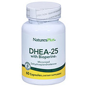 NaturesPlus DHEA-25 with Bioperine Vegetarian Capsules