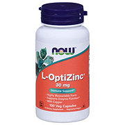 NOW L-OptiZinc Veg Capsules - 30 mg