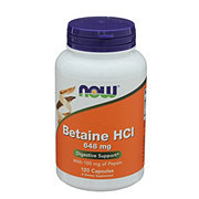 NOW Betaine HCI 648 mg Capsules