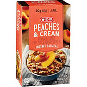 H-E-B Instant Oatmeal - Peaches & Cream