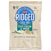 H-E-B Ridged Potato Chips - Sour Cream & Onion