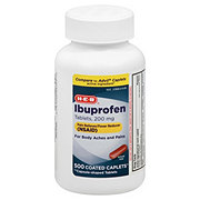 H-E-B Ibuprofen 200 Mg Coated Caplets