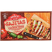 H-E-B Seasoned Spicy Boneless Skinless Chicken Thighs for Fajitas