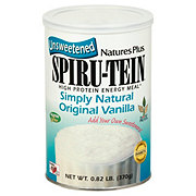 NaturesPlus Spiru-Tein Unsweetened Simply Natural Original Vanilla High Protein Energy Meal