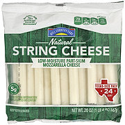 Hill Country Fare Low Moisture Part-Skim Mozzarella String Cheese - Texas-Size Pack, 24 ct