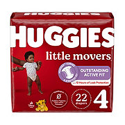 Huggies Little Movers Baby Diapers - Size 4