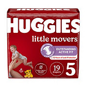 Huggies Little Movers Baby Diapers - Size 5