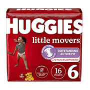 Huggies Little Movers Baby Diapers - Size 6