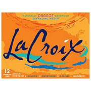 LaCroix Orange Sparkling Water 12 oz Cans