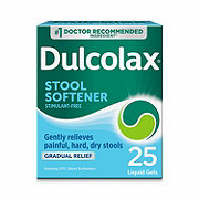 Dulcolax Stool Softener, Liquid Gels Gentle Relief