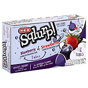 H-E-B Sqlurp! Low-Fat Blueberry & Strawberry Yogurt Tubes
