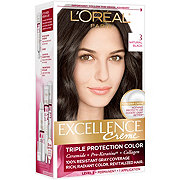 L'Oréal Paris Excellence Créme Permanent Hair Color, 3 Natural Black