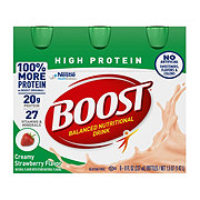 BOOST High Protein Nutritional Drink - Creamy Strawberry, 6 pk