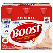 BOOST Original Complete Nutritional 10g Protein Shake - Creamy Strawberry 6 pk