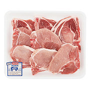 H-E-B Bone-In Assorted Loin Pork Chops - Value Pack