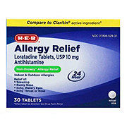 H-E-B Allergy 24 Hour Relief Loratadine Tablets – 10 mg