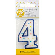 Wilton Numeral Four Party Candle