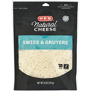 H-E-B Swiss & Gruyere Shredded Cheese